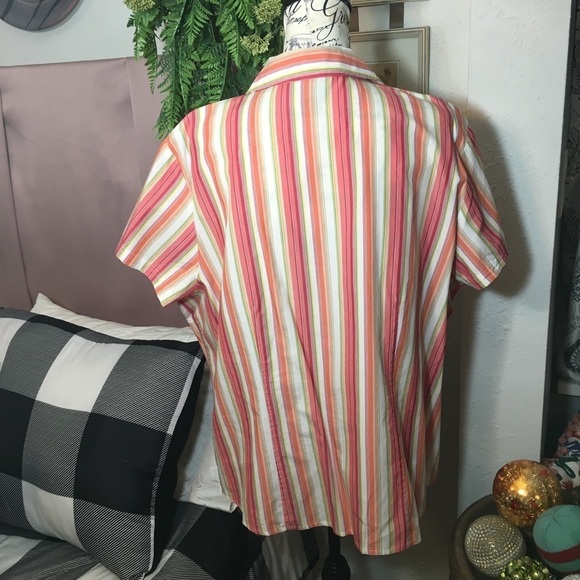 ❤️ Plus Size Style&Co - V Neck button down blouse - Picture 4 of 5